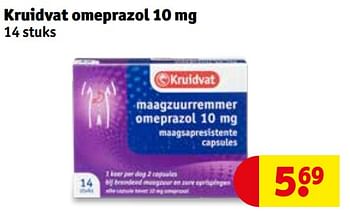 Aanbiedingen Kruidvat omeprazol 10 mg - Huismerk - Kruidvat - Geldig van 21/07/2020 tot 02/08/2020 bij Kruidvat