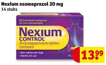 Aanbiedingen Nexium esomeprazol 20 mg - Nexium - Geldig van 21/07/2020 tot 02/08/2020 bij Kruidvat