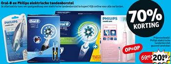 Aanbiedingen Philips elektrische tandenborstel gezond tandvlees - Philips - Geldig van 21/07/2020 tot 02/08/2020 bij Kruidvat