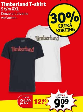 Aanbiedingen Timberland t-shirt - Timberland - Geldig van 21/07/2020 tot 02/08/2020 bij Kruidvat