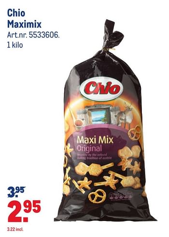 Aanbiedingen Chio maximix - Chio - Geldig van 15/07/2020 tot 11/08/2020 bij Makro