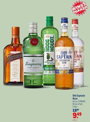 Aanbiedingen Old captain rum - Old Captain - Geldig van 15/07/2020 tot 11/08/2020 bij Makro