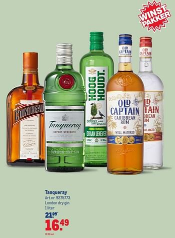 Aanbiedingen Tanqueray london dry gin - Tanqueray - Geldig van 15/07/2020 tot 11/08/2020 bij Makro