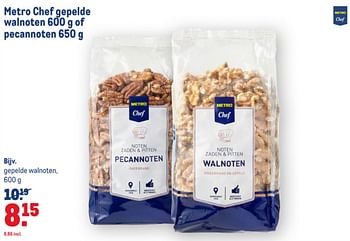 Aanbiedingen Gepelde walnoten - Huismerk - Makro - Geldig van 15/07/2020 tot 11/08/2020 bij Makro