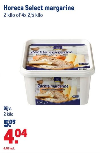 Aanbiedingen Horeca select margarine - Huismerk - Makro - Geldig van 15/07/2020 tot 11/08/2020 bij Makro