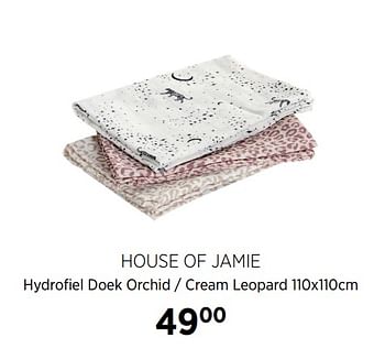 Aanbiedingen House of jamie hydrofiel doek orchid - cream leopard - Huismerk - Babypark - Geldig van 21/07/2020 tot 17/08/2020 bij Babypark