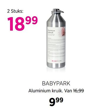 Aanbiedingen Babypark aluminium kruik - Huismerk - Babypark - Geldig van 21/07/2020 tot 17/08/2020 bij Babypark