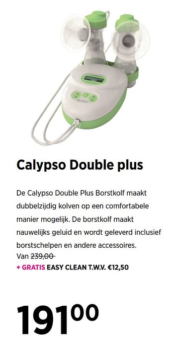 Aanbiedingen Calypso double plus - Calypso - Geldig van 21/07/2020 tot 17/08/2020 bij Babypark