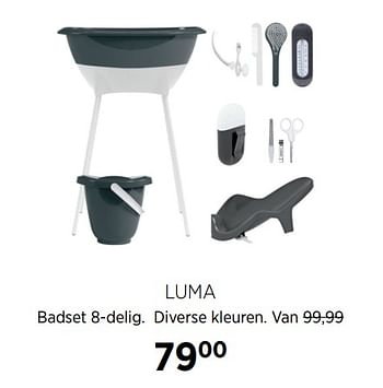 Aanbiedingen Luma badset 8-delig - Luma Babycare - Geldig van 21/07/2020 tot 17/08/2020 bij Babypark