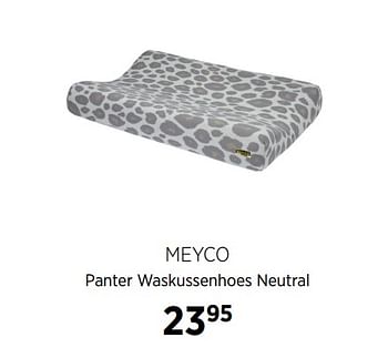 Aanbiedingen Meyco panter waskussenhoes neutral - Meyco - Geldig van 21/07/2020 tot 17/08/2020 bij Babypark