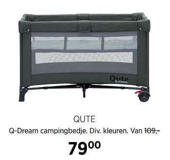 Aanbiedingen Qute q-dream campingbedje - Qute  - Geldig van 21/07/2020 tot 17/08/2020 bij Babypark
