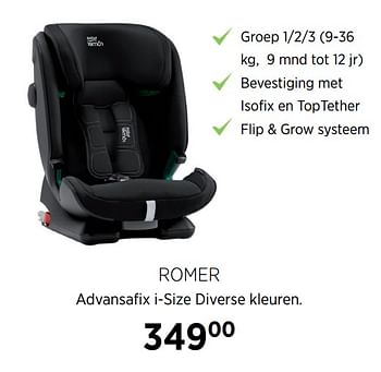 Aanbiedingen Romer advansafix i-size - Romer - Geldig van 21/07/2020 tot 17/08/2020 bij Babypark