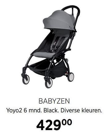 Aanbiedingen Babyzen yoyo2 6 mnd. black - Babyzen - Geldig van 21/07/2020 tot 17/08/2020 bij Babypark