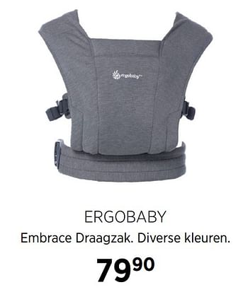 Aanbiedingen Ergobaby embrace draagzak - ERGObaby - Geldig van 21/07/2020 tot 17/08/2020 bij Babypark