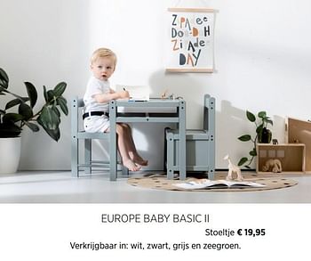 Aanbiedingen Europe baby basic ii stoeltje - Europe baby - Geldig van 21/07/2020 tot 17/08/2020 bij Babypark