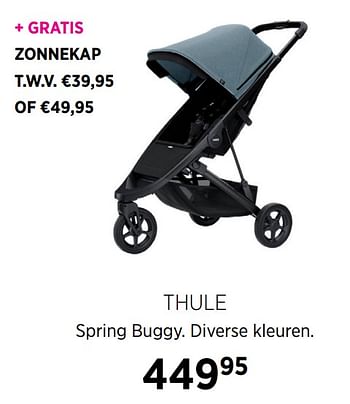 Aanbiedingen Thule spring buggy - Thule - Geldig van 21/07/2020 tot 17/08/2020 bij Babypark