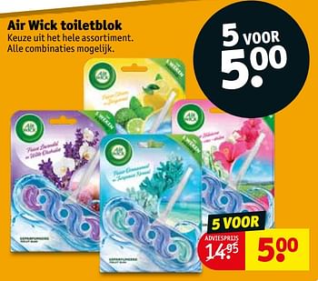 Aanbiedingen Air wick toiletblok - Airwick - Geldig van 21/07/2020 tot 02/08/2020 bij Kruidvat