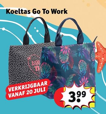 Aanbiedingen Koeltas go to work - Huismerk - Kruidvat - Geldig van 21/07/2020 tot 02/08/2020 bij Kruidvat