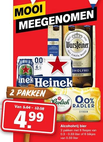 Aanbiedingen Alcoholvrij bier - Huismerk - Hoogvliet - Geldig van 22/07/2020 tot 28/07/2020 bij Hoogvliet