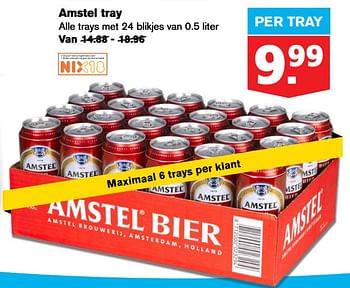 Aanbiedingen Amstel tray - Amstel - Geldig van 22/07/2020 tot 28/07/2020 bij Hoogvliet