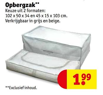 Aanbiedingen Opbergzak - Huismerk - Kruidvat - Geldig van 21/07/2020 tot 02/08/2020 bij Kruidvat