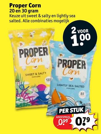 Aanbiedingen Proper corn - Propercorn - Geldig van 21/07/2020 tot 02/08/2020 bij Kruidvat