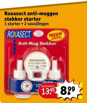 Aanbiedingen Roxasect anti-muggen stekker starter - Roxasect - Geldig van 21/07/2020 tot 02/08/2020 bij Kruidvat
