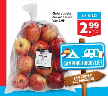 Aanbiedingen Gala appels - Huismerk - Hoogvliet - Geldig van 22/07/2020 tot 28/07/2020 bij Hoogvliet