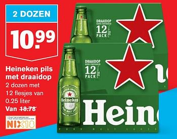Aanbiedingen Heineken pils met draaidop - Heineken - Geldig van 22/07/2020 tot 28/07/2020 bij Hoogvliet