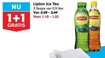 Aanbiedingen Lipton ice tea - Lipton - Geldig van 22/07/2020 tot 28/07/2020 bij Hoogvliet