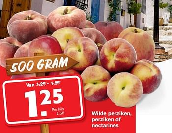 Aanbiedingen Wilde perziken, perziken of nectarines - Huismerk - Hoogvliet - Geldig van 22/07/2020 tot 28/07/2020 bij Hoogvliet
