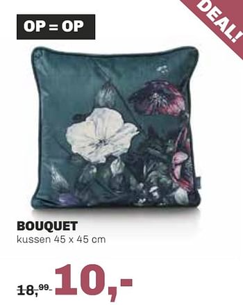 Aanbiedingen Bouquet kussen - Huismerk - Trendhopper - Geldig van 29/06/2020 tot 30/08/2020 bij Trendhopper