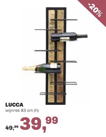 Aanbiedingen Lucca wijnrek - Huismerk - Trendhopper - Geldig van 29/06/2020 tot 30/08/2020 bij Trendhopper