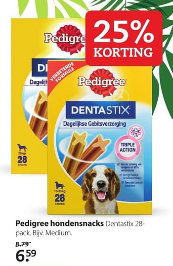 Aanbiedingen Pedigree hondensnacks dentastix - Pedigree - Geldig van 20/07/2020 tot 02/08/2020 bij Boerenbond