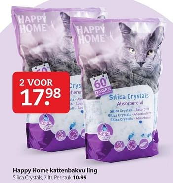 Aanbiedingen Happy home kattenbakvulling - Happy Home - Geldig van 20/07/2020 tot 02/08/2020 bij Boerenbond