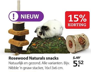 Aanbiedingen Rosewood naturals snacks - Huismerk- Boerenbond - Geldig van 20/07/2020 tot 02/08/2020 bij Boerenbond