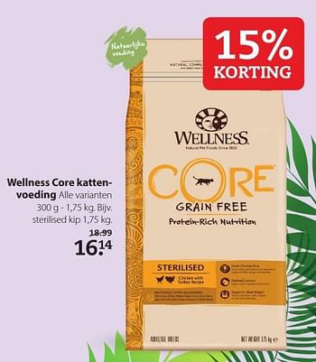 Aanbiedingen Wellness core katten voeding - Wellness Core - Geldig van 20/07/2020 tot 02/08/2020 bij Boerenbond