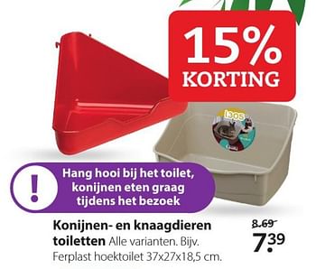 Aanbiedingen Konijnen- en knaagdieren toiletten - Huismerk- Boerenbond - Geldig van 20/07/2020 tot 02/08/2020 bij Boerenbond