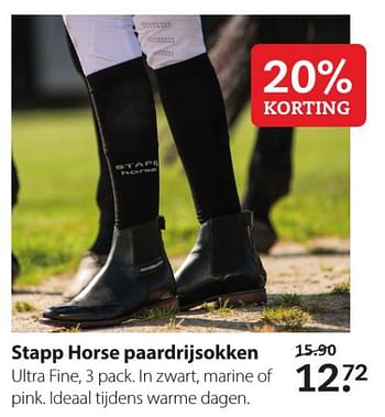 Aanbiedingen Stapp horse paardrijsokken - Stapphorse - Geldig van 20/07/2020 tot 02/08/2020 bij Boerenbond