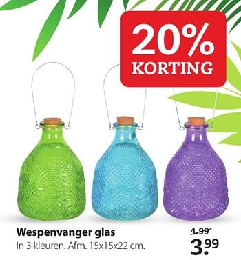 Aanbiedingen Wespenvanger glas l - Huismerk- Boerenbond - Geldig van 20/07/2020 tot 02/08/2020 bij Boerenbond