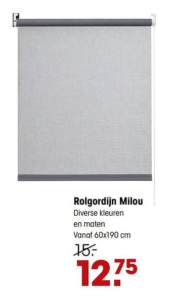 Aanbiedingen Rolgordijn milou - Huismerk - Kwantum - Geldig van 03/08/2020 tot 16/08/2020 bij Kwantum