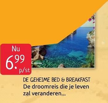 Aanbiedingen De geheime bed + breakfast - Huismerk - Boekenvoordeel - Geldig van 31/07/2020 tot 07/08/2020 bij Boekenvoordeel