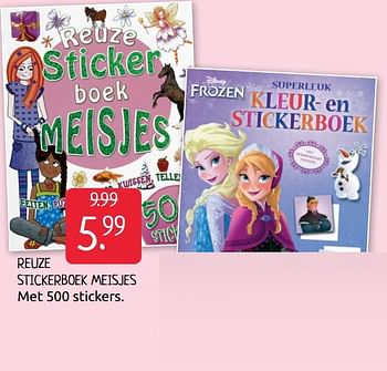 Aanbiedingen Reuze stickerboek meisjes - Huismerk - Boekenvoordeel - Geldig van 31/07/2020 tot 07/08/2020 bij Boekenvoordeel