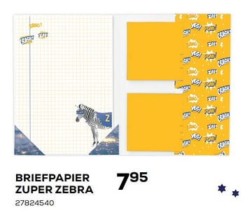 Aanbiedingen Briefpapier zuper zebra - Enfant Terrible - Geldig van 07/08/2020 tot 15/09/2020 bij Supra Bazar