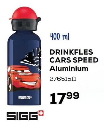 Aanbiedingen Drinkfles cars speed aluminium - Sigg - Geldig van 07/08/2020 tot 15/09/2020 bij Supra Bazar