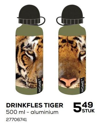 Aanbiedingen Drinkfles tiger - Huismerk - Supra Bazar - Geldig van 07/08/2020 tot 15/09/2020 bij Supra Bazar