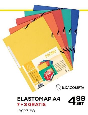 Aanbiedingen Elastomap a4 - Exacompta - Geldig van 07/08/2020 tot 15/09/2020 bij Supra Bazar