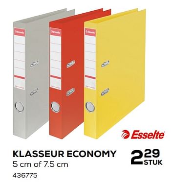 Aanbiedingen Klasseur economy - Esselte - Geldig van 07/08/2020 tot 15/09/2020 bij Supra Bazar