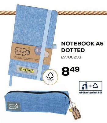 Aanbiedingen Notebook a5 dotted - Online - Geldig van 07/08/2020 tot 15/09/2020 bij Supra Bazar