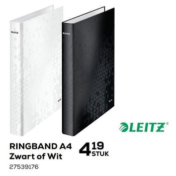 Aanbiedingen Ringband a4 zwart of wit - Leitz - Geldig van 07/08/2020 tot 15/09/2020 bij Supra Bazar